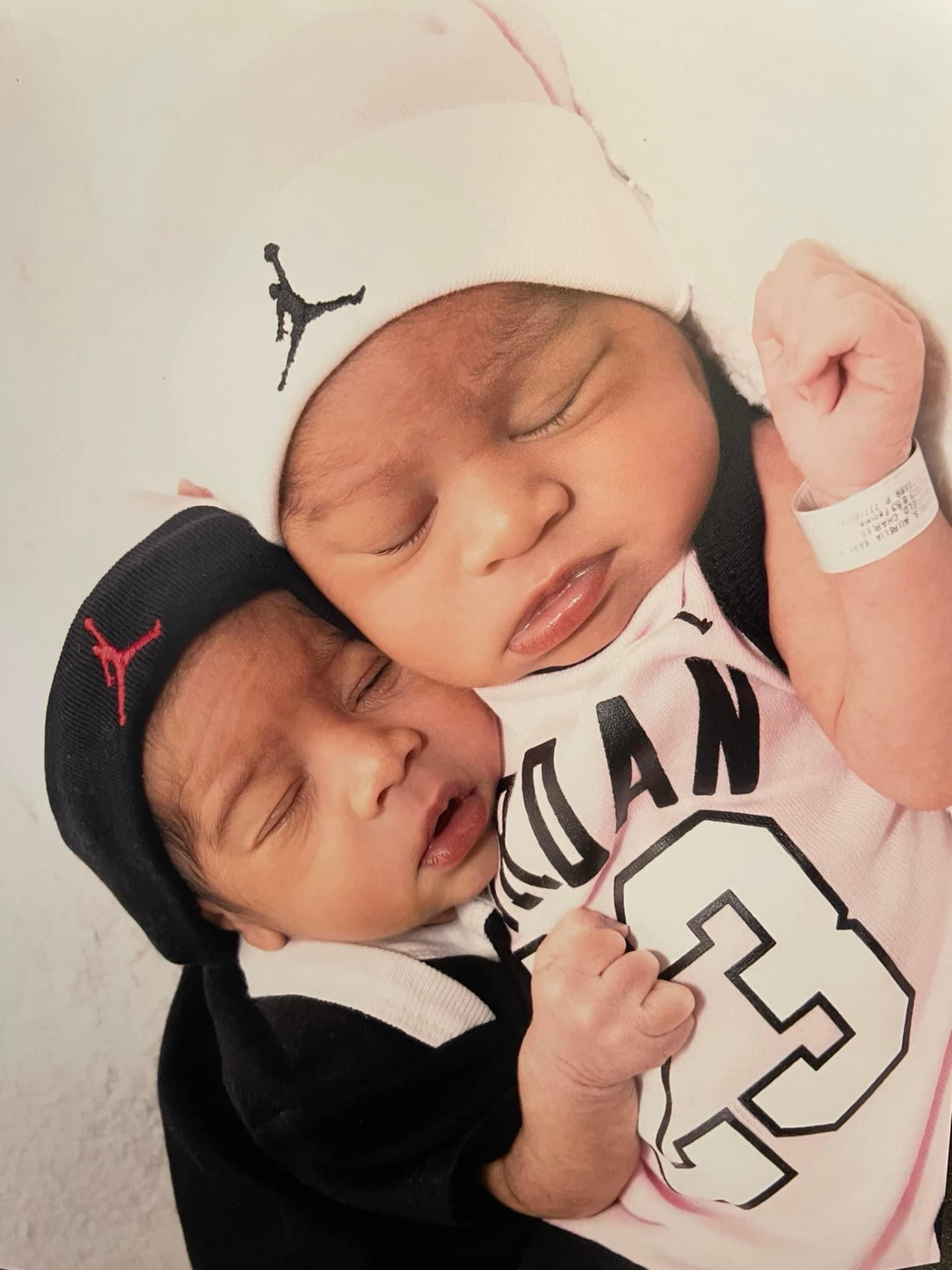 Aurelia Ree Quarels with her twins