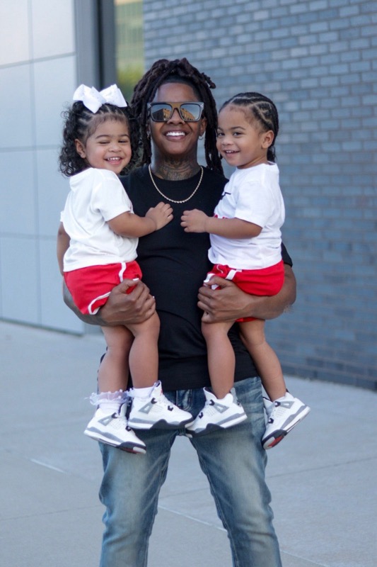 Ree with her twins