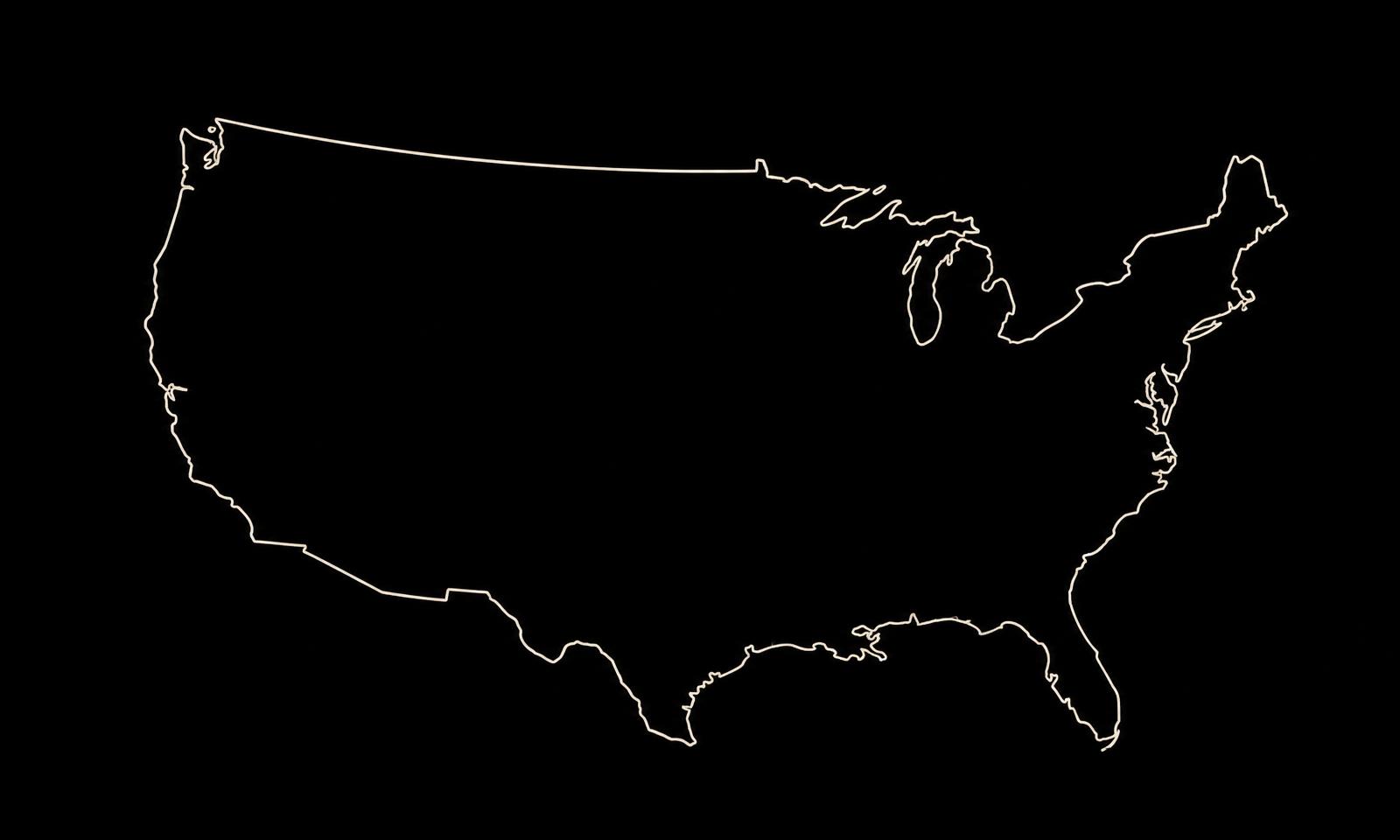 Map of the continental United States